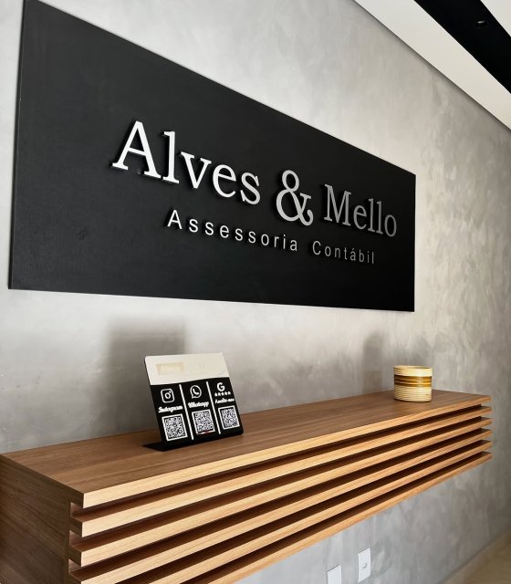 Recepção da Alves & Mello — escritório de contabilidade em Sorocaba
